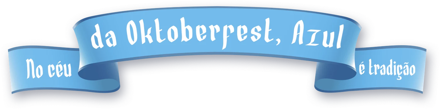 No céu da Oktoberfest, Azul é tradição